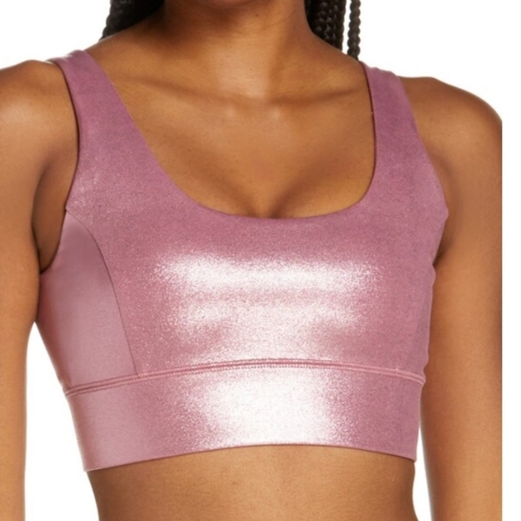 IVL Collective Other - IVL Collective Scoop Neck Bra Rose Gold Shimmer Pink V Back  Size 6